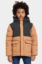 Dětská bunda Didriksons GRANITE KIDS JKT hnědá barva, 505390