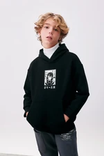 DEFACTO Boys Oversize Fit Hooded Thick Sweatshirt