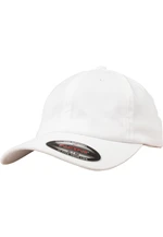 Čepice Flexfit Cotton Twill Dad Cap bílá