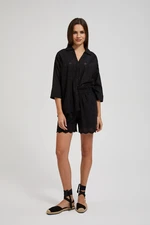 Women's Linen Shorts MOODO - Black