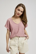 Women's T-shirt MOODO - powder pink