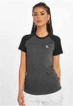 Women's T-shirt Aljezur anthracite/black