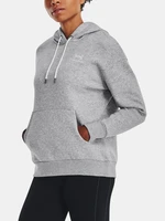 Under Armour Mikina Essential Fleece Hoodie-GRY - Dámské