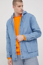 Rifľová bunda Tommy Jeans pánska, prechodná, oversize