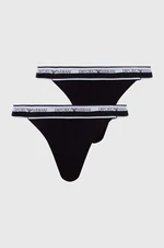 Tanga Emporio Armani Underwear 2-pack černá barva, 164522 4R227