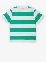 White and Green Boys Striped T-Shirt Tom Tailor - Boys