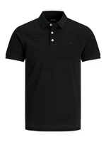 Jack&Jones Pánské polo triko JJEPAULOS Slim Fit 12136668 Black XL