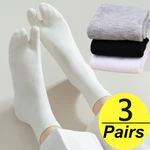 1/3 Pairs Japanese Style Tabi Toe Socks for Men Women Summer Fiber Two Finger Socks Kimono Flip Flop Sandal Split Tabi Toe Sock