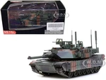 General Dynamics M1A2 Abrams TUSK II MBT (Main Battle Tank) NATO Camouflage "Armor Premium" Series 1/72 Diecast Model by Panzerkampf