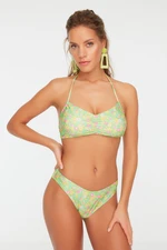 Trendyol Crispy Floral Print Bikini Bottoms