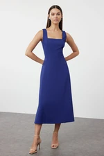 Trendyol Saxon Plain Midi Woven Dress