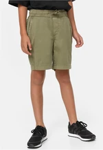 Boys Strech Twill Joggshorts Olive