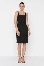 Trendyol Black Strappy Woven Woven Dress