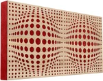 Mega Acoustic FiberPRO120 AcouSphere Sonoma Oak/Red Absorpční dřevěný panel