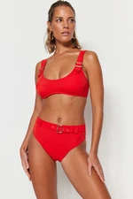 Trendyol Red Bralette Příslušenství Bikiny Top