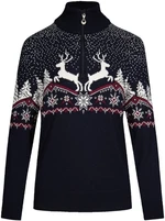 Dale of Norway Dale Christmas Womens Navy/Off White/Redrose L Sveter