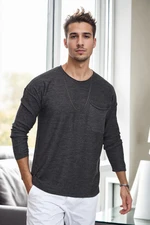 91626 Dewberry Knitwear Mens Sweater-ANTHRACITE