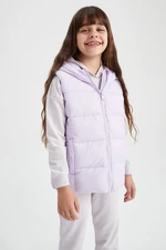 DEFACTO Girls' Hooded Puffer Vest