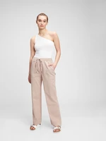 GAP Kalhoty rib combo pull-on wide leg