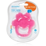 BabyOno Be Active Gel Teether hryzadielko Pink Flower 1 ks