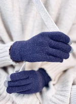 Dámské basic rukavice tmavě modré