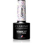 Claresa SoakOff UV/LED Color Glitter gelový lak na nehty odstín 2 5 g