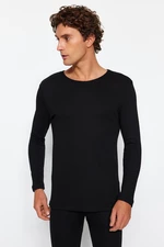 Trendyol Black Men's Crew Neck Long Sleeve Thermal Underwear