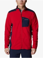 Blue-Red Men's Zippered Sweatshirt Columbia Klamath Range - Men's