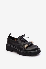 Women's Leather Shoes D&A Black