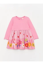 LC Waikiki Crew Neck Dress for Baby Girl