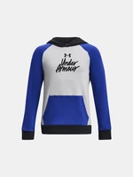 Under Armour Pulover UA Rival Fleece Script CB HD-BLU - Boys