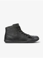 Black Women's Leather Ankle Boots Camper Cami - Ladies