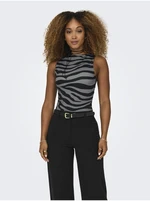 Black and gray women's patterned top ONLY Lea - Women