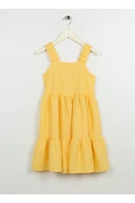 Koton Plain Yellow Girls' Long Dress 3skg80075aw