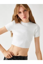 Koton Crop Knitwear Sweater Short Sleeve