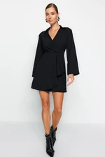 Trendyol Black Double Breasted Woven Woven Dress