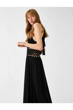 Koton Rachel Araz X - Beading Detail Maxi Dress Halter Neck