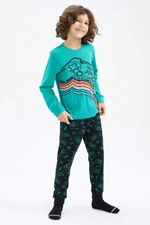 DEFACTO 2 piece Regular Fit Knitted Pyjamas