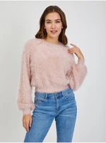 Pink Ladies Sweater with Balloon Sleeves ORSAY - Women