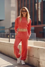 Women's coral tracksuit