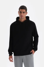 Dagi Black Hooded Long Sleeve Sweatshirt