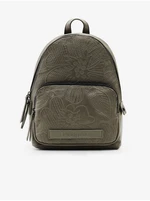 Khaki Desigual Alpha Mocbasa Mini Womens Patterned Backpack - Women