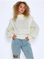 Cream sweater Noisy May Carla - Women