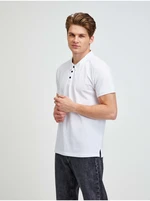 White Men's Polo Shirt Alpine Pro Sedar