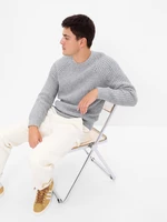 Light grey men's sweater with GAP wool