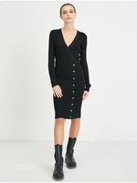 Black Sheath Sweater Dress Guess Alexandra - Women