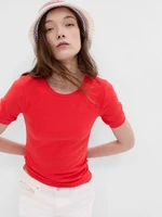 Women's Red Basic T-Shirt GAP