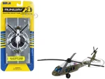 Sikorsky VH-60 White Hawk Helicopter Olive Drab with White Top "United States Presidential Helicopter - Marine One" with Runway Section Diecast Model