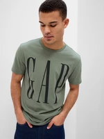 Zelené pánské bavlněné tričko s logem GAP