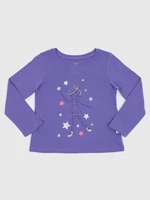 Purple girly T-shirt with GAP print